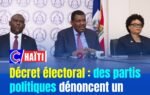 Décret électoral : des partis politiques dénoncent un projet controversé