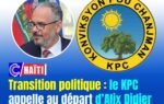 Transition politique : le KPC appelle au départ d’Alix Didier Fils-Aimé après le 7 juin
