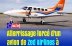 Atterrissage forcé d&rsquo;un avion de Zed Airlines à Cabaret : aucun blessé